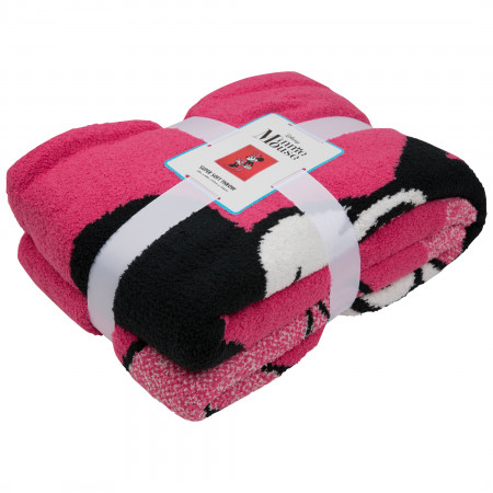 Minnie Mouse Pretty in Pink Throw Blanket